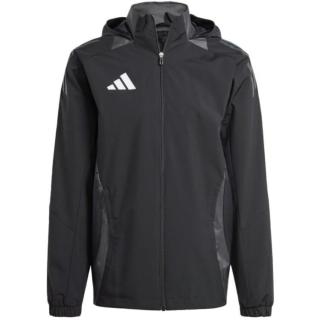 限尺码：adidas 男式拼接Logo足球运动连帽夹克