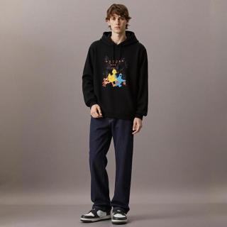 adidas NEO 连帽长袖卫衣男装时尚潮流运动休闲舒适针织套头衫