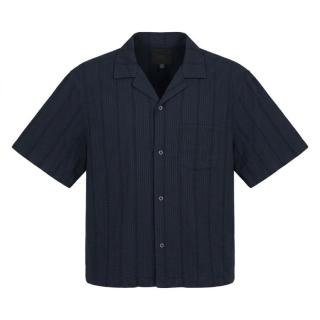 限尺码：ZARA 男式休闲简约百搭宽松凉爽V领短袖开衫休闲衬衫