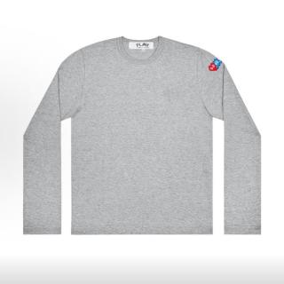 COMME des GARÇONS COMME des GARCONS CDG Play 纯色圆领套头宽松长袖针织衫 男女同款