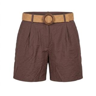 ZARA 女式时尚潮流纯色简约日常百搭休闲设计感压褶直筒短裤