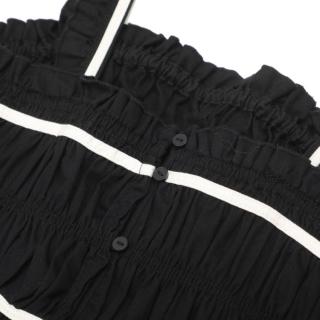 ZARA 女童撞黑蝴蝶结吊带连衣裙韩系打揽收腰宽松公主背心裙