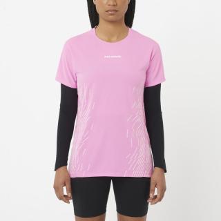 萨洛蒙 SENSE AERO SS TEE GFX 女士运动短袖T恤