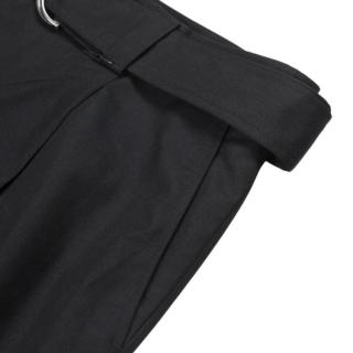 ZARA 极简压褶设计轻商务通勤直筒百慕大短裤