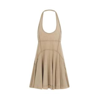 限尺码：ZARA 做旧毛边背带休闲度假连衣裙