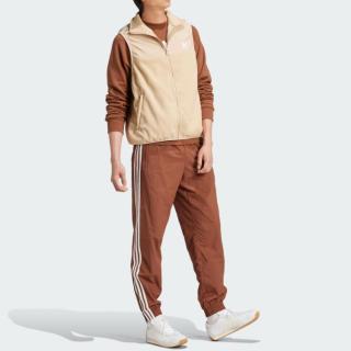 adidas 男款logo抓绒马甲外套