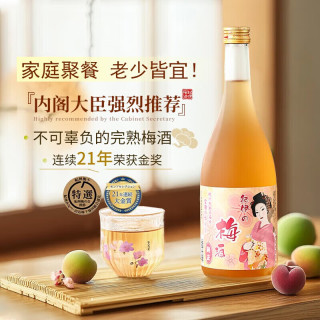 风间 日本原瓶进口洋酒梅酒果酒青梅酒微醺礼物送礼 纪伊梅酒单支730ml