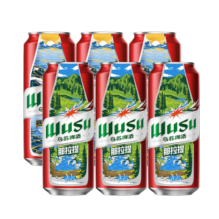 乌苏啤酒 红乌苏啤酒 500ml*6听