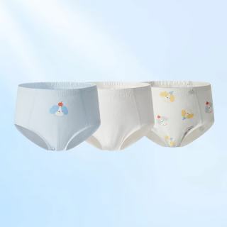 丽婴房 男女童内裤 纯棉抗菌3条装（任选2组6条）