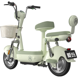 爱玛 小金豆 48V21AH石墨烯电池 锡林浅绿 新国标电动自行车