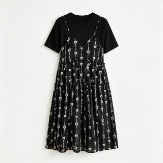 莎妮朵罗 大码女装 碎花长裙