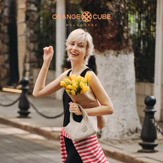 移动专享：OrangeCube 爆款粽叶小菜篮包 女士手提包 大容量斜挎包