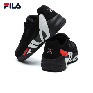 FILA 官方男鞋运动鞋男子休闲透气休闲潮流鞋 黑-BK 40.5