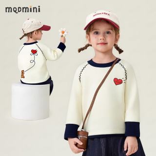 MQDMINI 儿童加绒加厚毛衣长袖针织衫