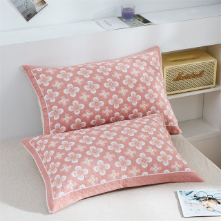 多兰诗 原棉纱枕巾枕罩枕巾一对 52cm*78cm