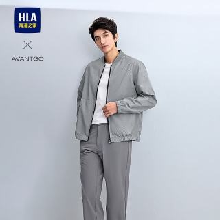 海澜之家 夹克男2026春季新款轻商务经典系列棒球领挺括外套男 中灰花纹15 M 170/88A 推荐125~136斤