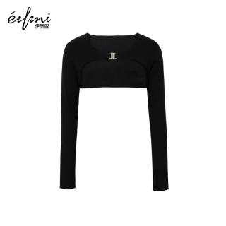 伊芙丽 女士套头毛衣/针织衫1G7830481P 黑色 L