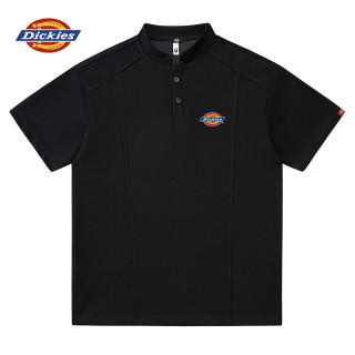 Dickies 短袖T恤夏季男休闲商务翻领polo衫学生潮流百搭五分袖上衣