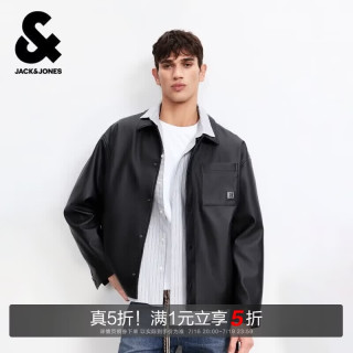 杰克琼斯 杰克·琼斯（JACK&JONES） 2026年春季款男装夹克宽松翻领长袖外套时尚舒适潮上衣2261P3004