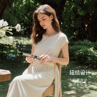 OLRAIN 真五折促销！夏季女装法式连衣裙两件套装
