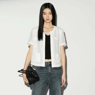 限尺码：XG 雪歌夏季miu系通勤显瘦正肩法式香风短款白衬衫女