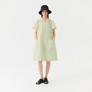 播 简约纯色短袖宽松连衣裙女夏季时尚休闲气质通勤