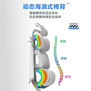 Ergomax Evolution2+ 高迈思海绵座人体工学电脑椅网椅家用办公椅子电竞 EVO2+海绵座 魅力黑