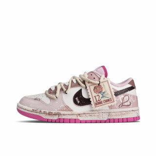 NIKE 定制球鞋Nike/耐克Dunk心动回响百搭透气可爱渐变阔腿裤必备女鞋