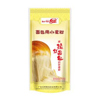 BAIYAN 面包用小麦粉1kg高筋面包粉面粉拉丝吐司烘焙原料 90%选择推荐新品面包用小麦粉1kg