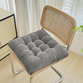 魅森 豆豆绒坐垫加厚椅子冷静灰不可拆