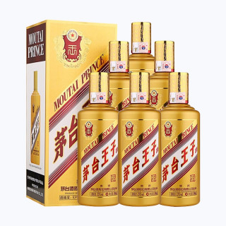 茅台 金王子酒 酱香经典53度酱香型白酒  迎宾送礼 53%vol 500mL 6瓶 金王子整箱