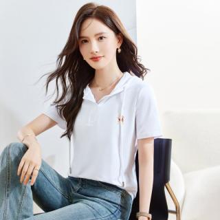限尺码：马克华菲 女装抽绳运动风减龄设计感短袖T恤