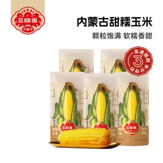 三胖蛋 7A甜糯玉米 黄甜糯228g*5穗
