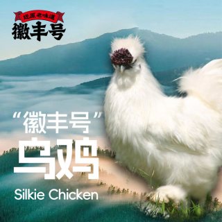 徽丰号 正宗乌鸡 整只速冻锁鲜单只1.6斤 3只4.8斤