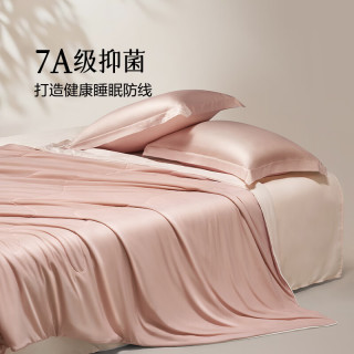 水星家纺 100%蚕丝+A类可机洗+双面双感蚕丝被
