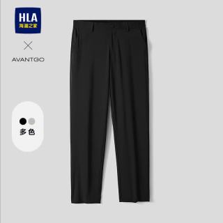 海澜之家 休闲裤男夏季款轻商务经典系列九分裤子男 黑色08 35 175/90A 推荐151~160斤