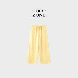 COCO ZONE 刘一一启程邂逅26夏款纯色直筒宽松休闲裤女