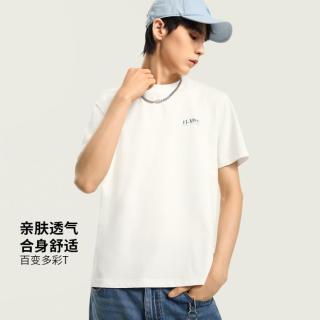李宁 短袖男士夏季透气运动生活短T舒适休闲百搭T恤针织训练T