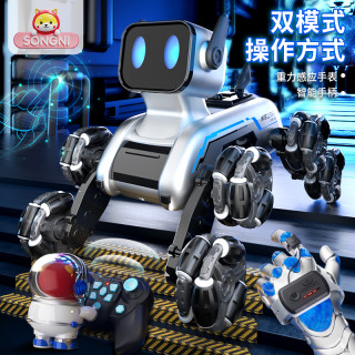 颂尼 遥控电动特技机器狗 八轮手势感应变形车