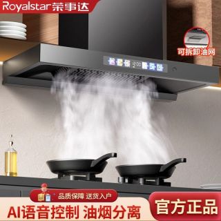 荣事达 大吸力顶吸式厨房强力排烟抽烟机油烟机出租房欧式时尚外观