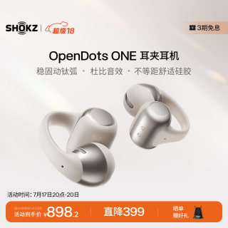 韶音 E310 耳夹式真无线动圈蓝牙耳机 星际白 Type-C