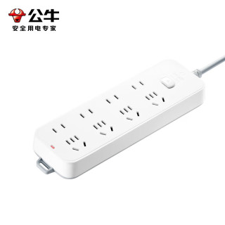 公牛 3C认证 插座 8位总控开关 全长3米 GN-B3440