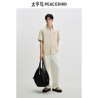 太平鸟 男士休闲短袖衬衫