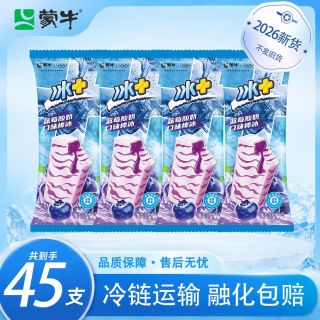 蒙牛 国产冰蓝莓酸奶口味棒冰 45支