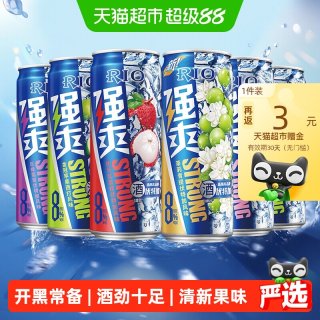 移动端、88VIP：锐澳 强爽系列6口味6罐8度330ml*6罐洋酒预调鸡尾酒