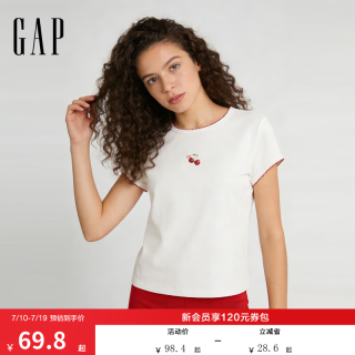 Gap 女士短袖T恤 白色 S