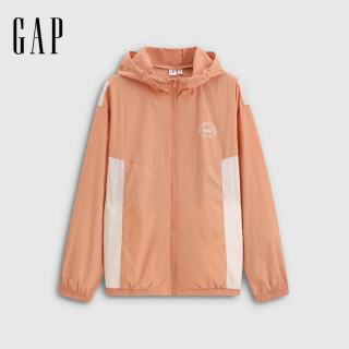 Gap 新款防泼水logo宽松防晒连帽长袖外套（多款任选）