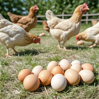 京喜加 农家新鲜鸡蛋单枚40g正负5g谷饲蛋初生蛋溏心蛋早餐生鲜买菜 8枚