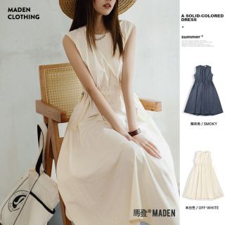 百亿补贴：马登 女士无袖连衣裙 夏季少女感长裙