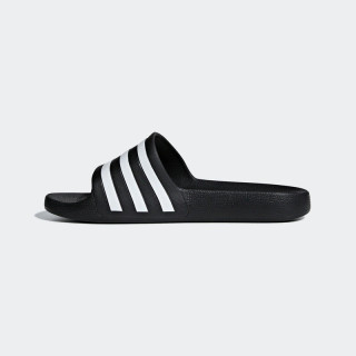 adidas 男鞋女鞋情侣款26春夏季新款防滑凉鞋一字拖沙滩游泳户外休闲拖鞋 F35543 黑白 36.5